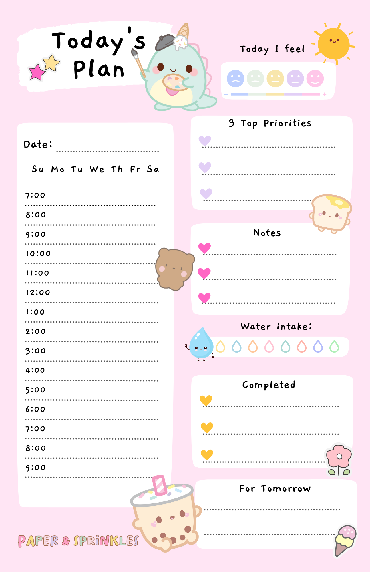 Today's Plan Daily Planner Pad