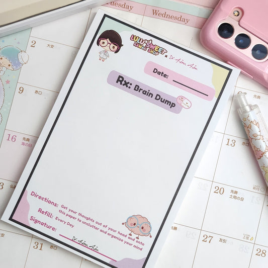 Cute Brain Dump Memo Notepad