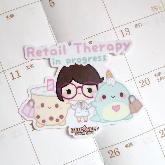 Retail Therapy Sticker