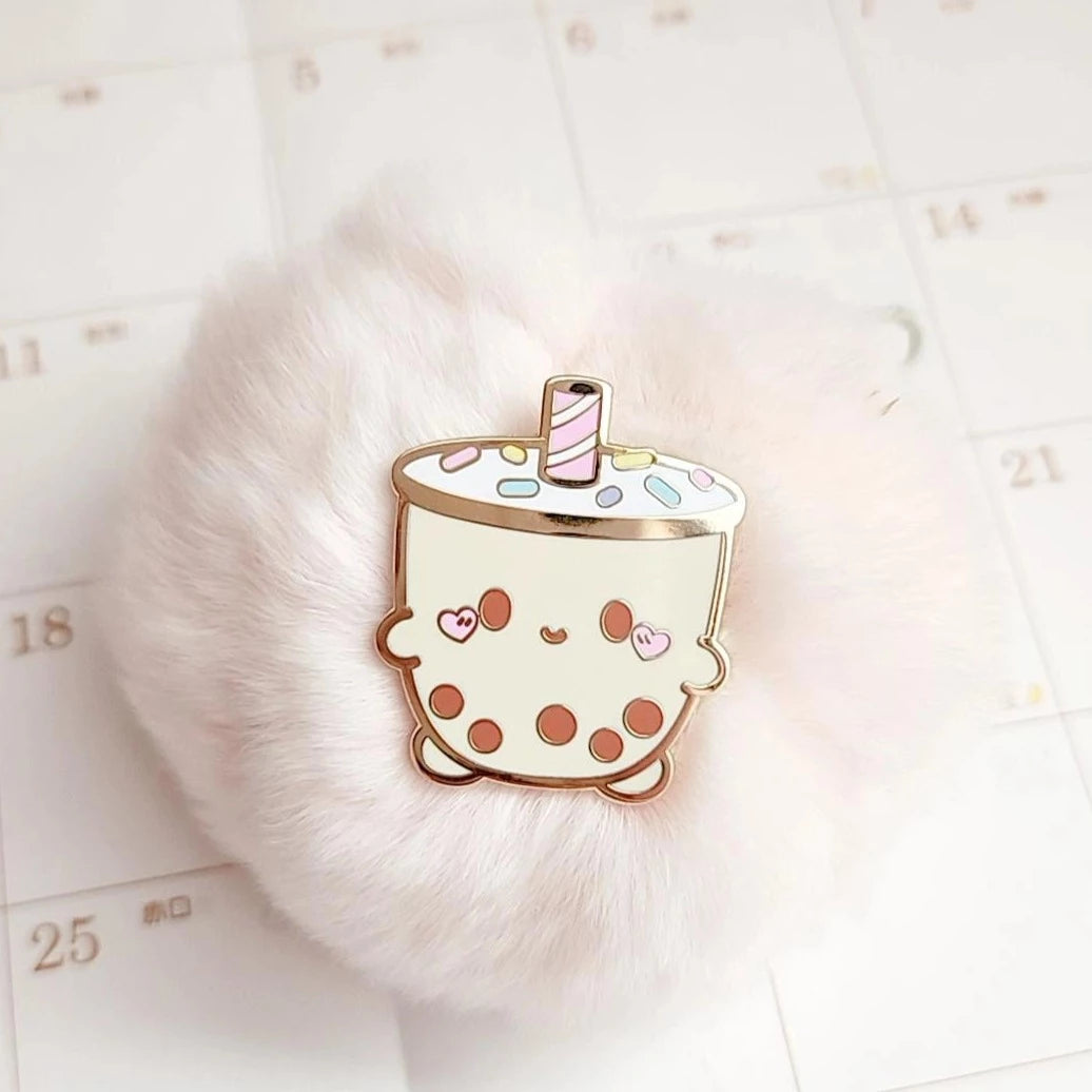 Milky Enamel Pin